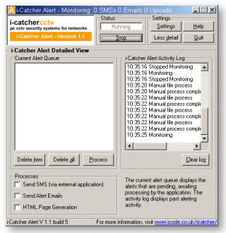 i-Catcher Alert Manager Screenshot