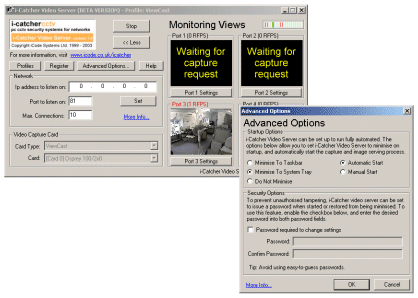 i-Catcher Video Server Screenshot