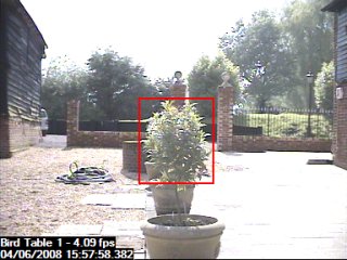 Intelligent Mask showing motion originating in the masked area being ignored