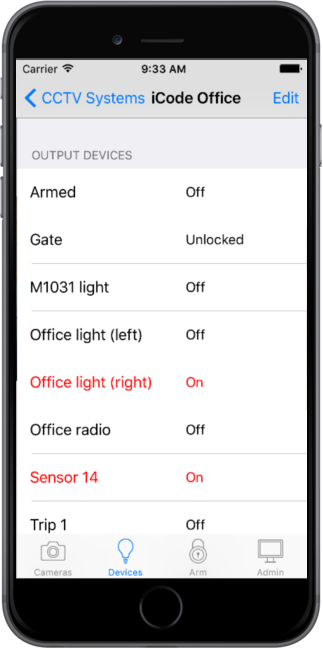 iCatcher Pro iPhone/iPod Touch CCTV I/O and Automation Control